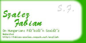 szalez fabian business card